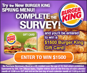 Try the New Burger King Spring Menu! (Expired)
