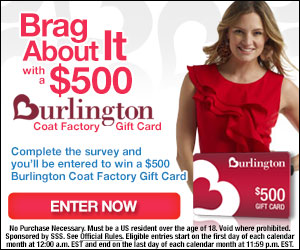 $500 Burlington Coat Factory Spree! (Expired)