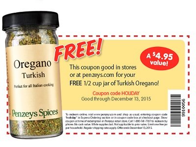 Enjoy Free Jar of Turkish Oregano at Penzeys Stores (Expired)