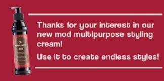 Sample of MOD Styling Cream Free Hair Styling Cream- Mod