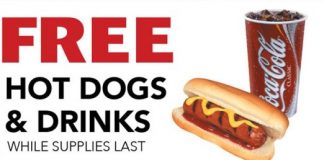 Free Hot Dogs and Soda at Rc Willey Saturday (30th Sep)