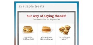 Free Breakfast at Chik-Fil-A