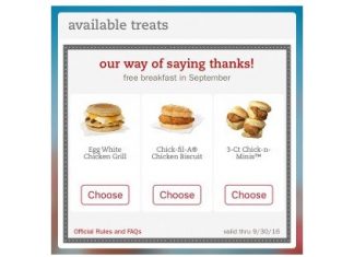 Free Breakfast at Chik-Fil-A