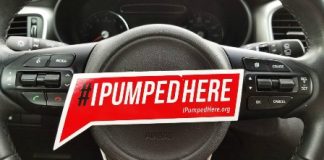 Free #IPumpedHere Sticker