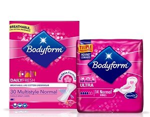 Free Bodyform Pads & Liner Sample Kits (UK)