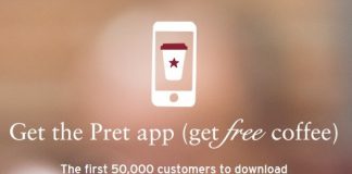 Get 5 FREE Coffee from Pret