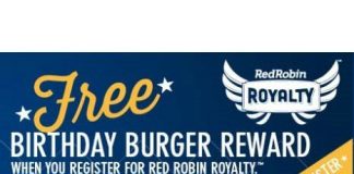 Enjoy your Birthday with Free Burger at Red Robin