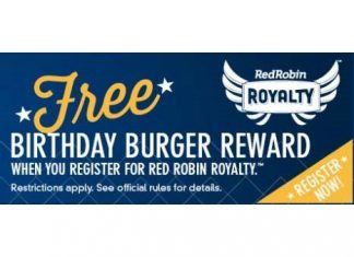 Enjoy your Birthday with Free Burger at Red Robin