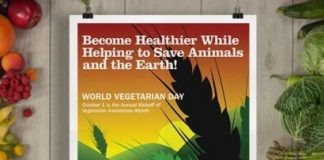 Free World Vegetarian Day Poster