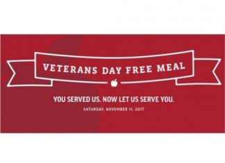 Enjoy Free Meal on Veterans Day