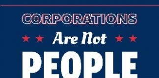 Free Sticker of “Corporations Are Not People”