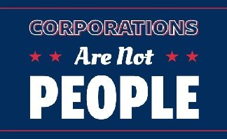 Free Sticker of “Corporations Are Not People”