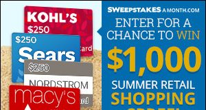 Sweepstakes A Month – Summer
