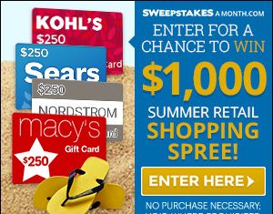 Sweepstakes A Month – Summer