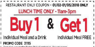 Get Free Coupon BOGOF Meal From Boston Market