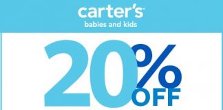 20% Discount Coupon at Carter’s and OshKosh B’Gosh
