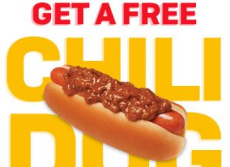 Free Coupon of Chili Dog by Wienerschnitzel